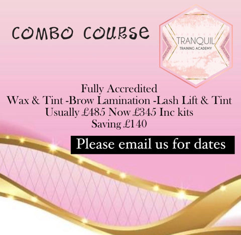 The Combo Course. Brow Lam-Lash Lift-Wax/Tint
